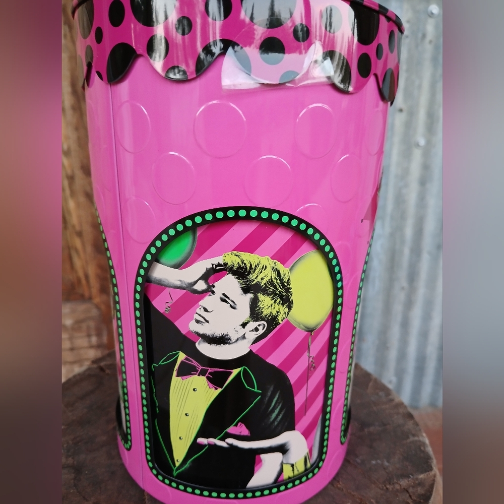 Benefit Cosmetics Maximalist Pink Party Bucket Collectible 3 Piece Tin Canister - Picture 4 of 11